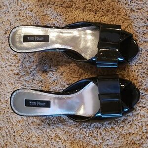 White House Black Market Patent Leather Daria heels